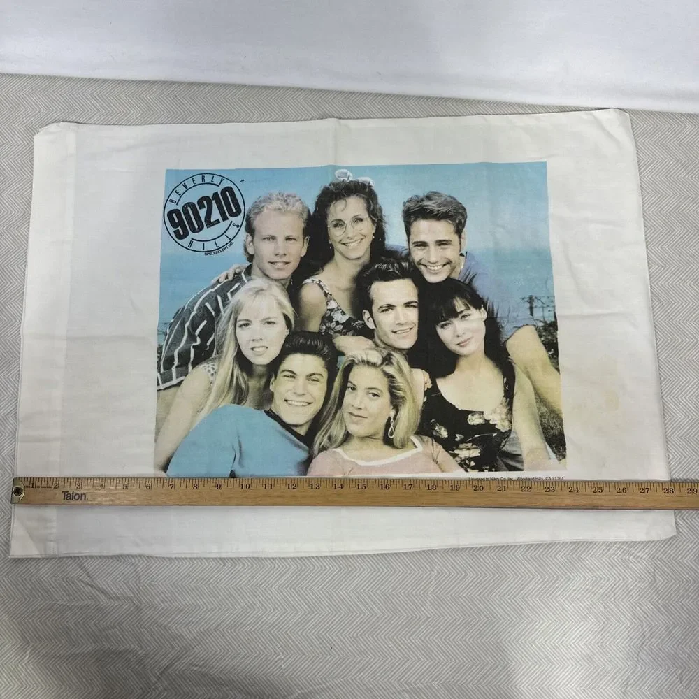 90s Beverly Hills 90210 Bed Pillowcase Black Standard Size Single‎ Staining